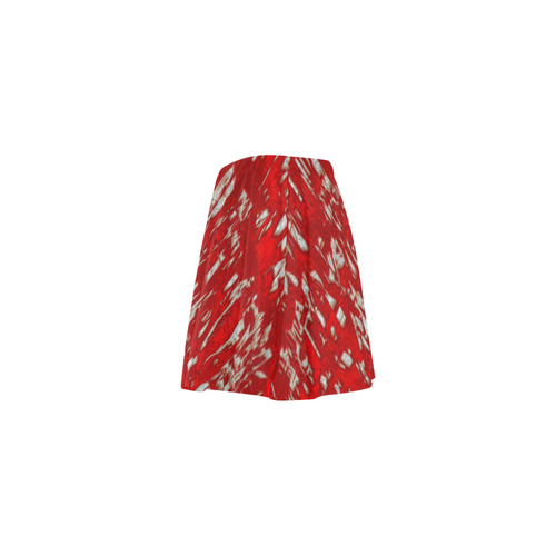glossy abstract red by JamColors Mini Skating Skirt (Model D36)