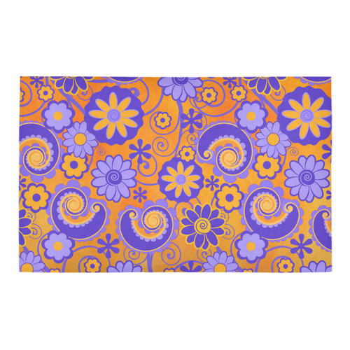 Bath Rug Sunset Swirl Flowers Bath Rug 20''x 32''