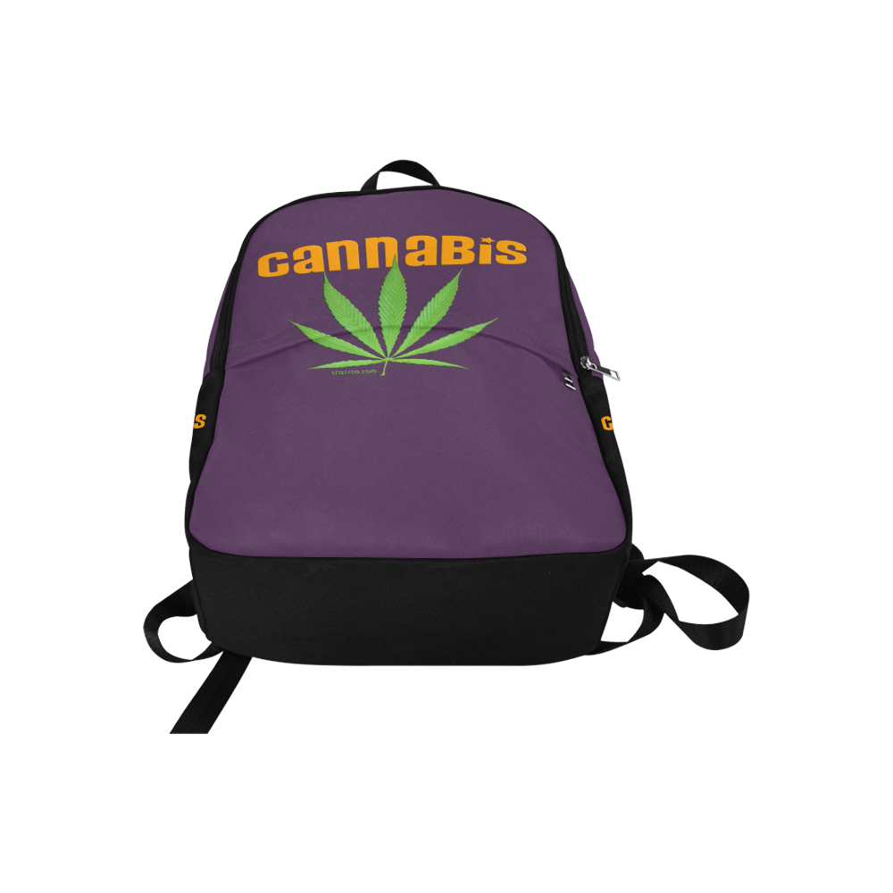 CANNABIS AUBERGINE Fabric Backpack for Adult (Model 1659)
