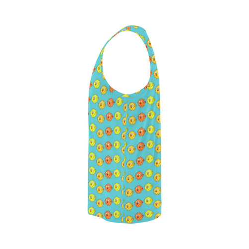 Fish Pattern All Over Print Tank Top for Men (Model T43)
