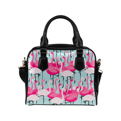 Pink Flamingo Pink Flamingos Shoulder Handbag (Model 1634)