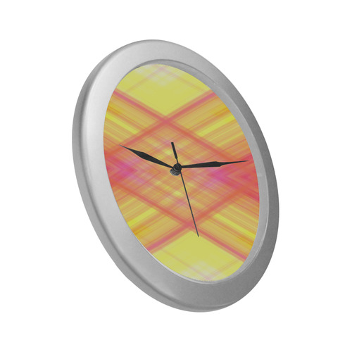 SummerofFun-colorexplosion Silver Color Wall Clock