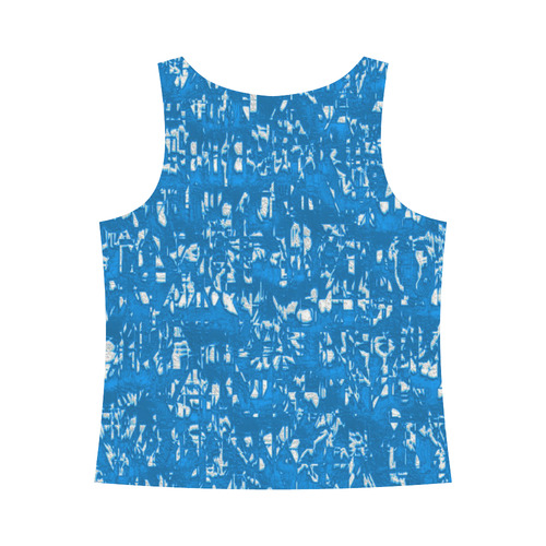 glossy abstract teal by JamColors All Over Print Tank Top for Women (Model T43)