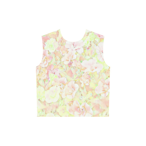 Lovely Floral 36C by FeelGood All Over Print Sleeveless Hoodie for Women (Model H15)