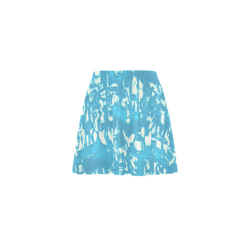 glossy abstract ocean by JamColors Mini Skating Skirt (Model D36)