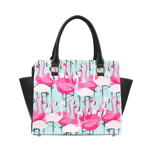 Pink Flamingo Pink Flamingos Classic Shoulder Handbag (Model 1653)