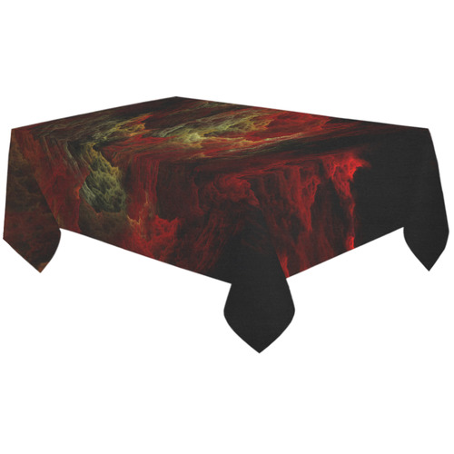 Burning in Hell Cotton Linen Tablecloth 60"x120"