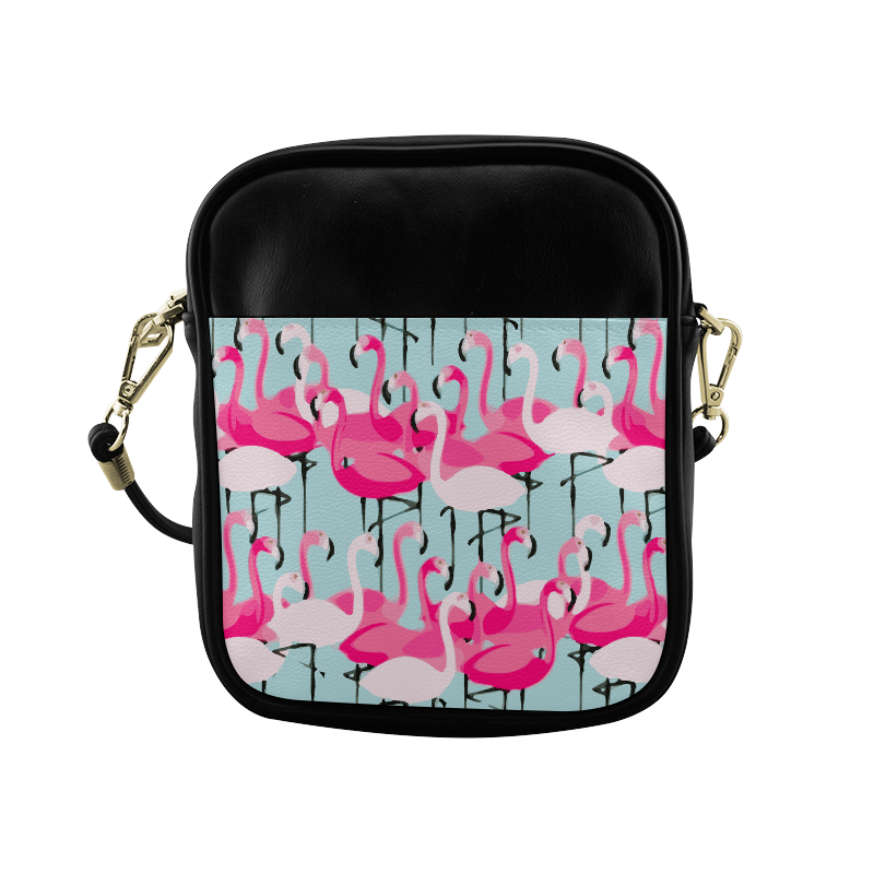 Pink Flamingo Pink Flamingos Sling Bag (Model 1627)