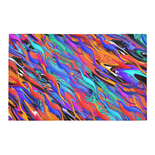 Colorful Bath Rug Water Fire Design by Juleez Bath Rug 20''x 32''