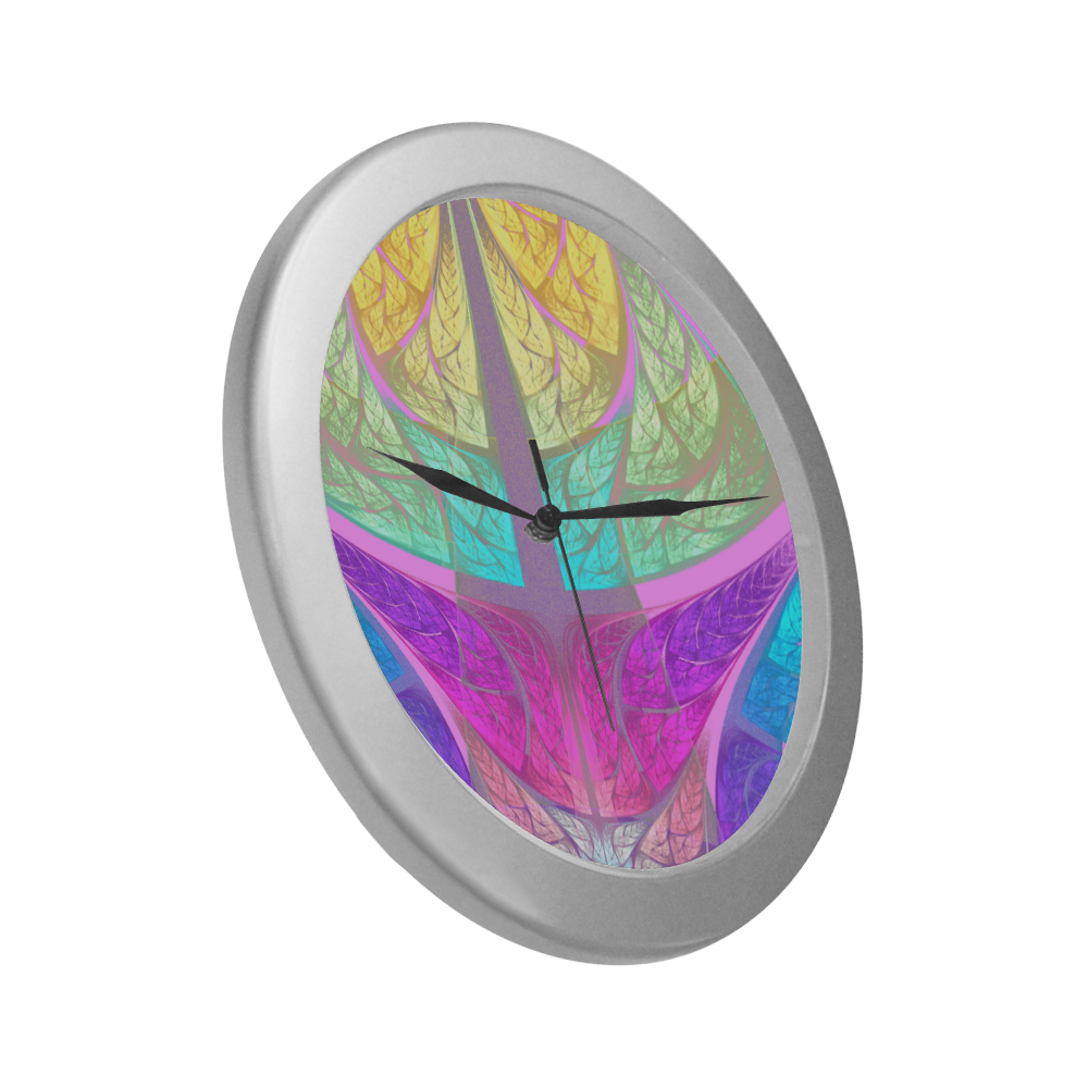 SPRING Silver Color Wall Clock