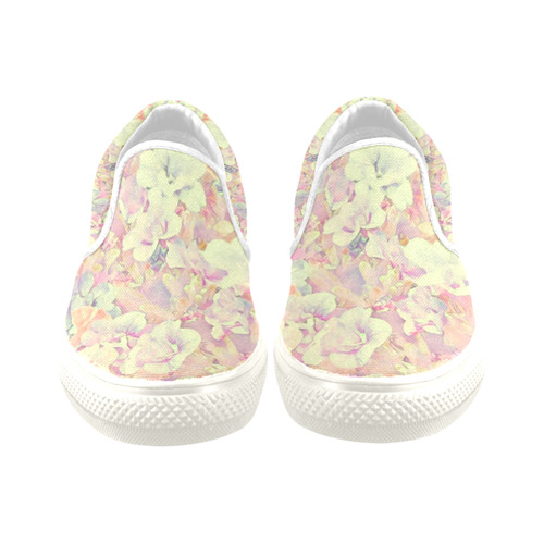 Lovely Floral 36B by FeelGood Women's Unusual Slip-on Canvas Shoes (Model 019)