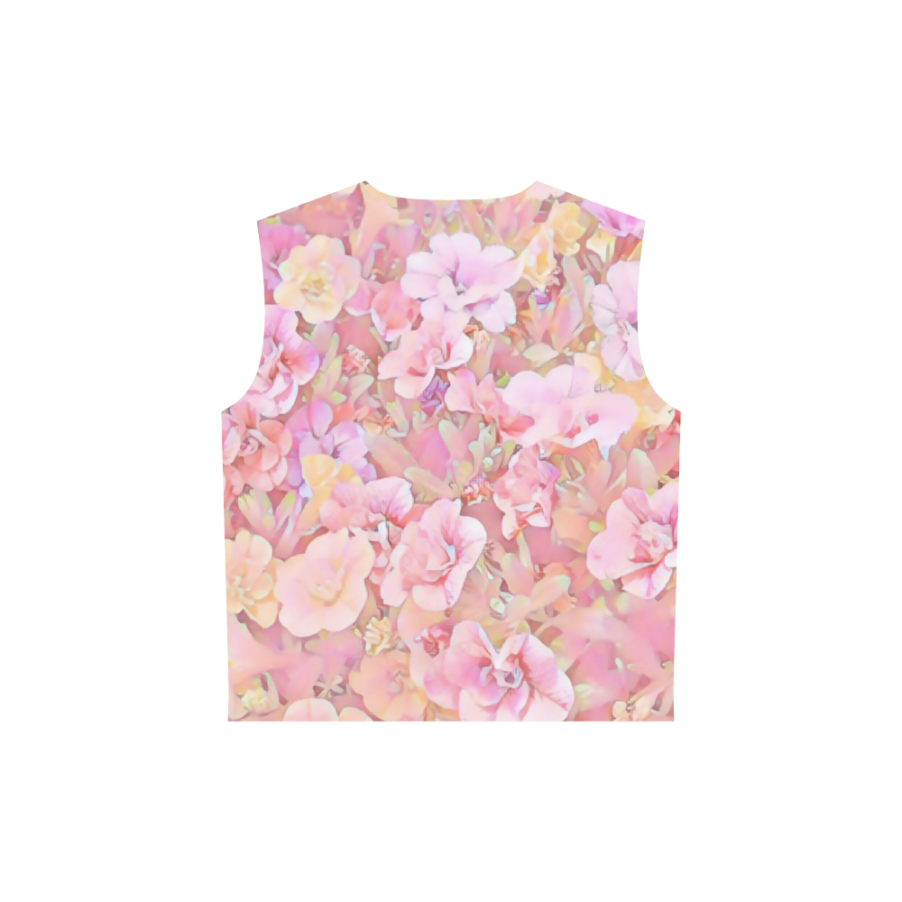 Lovely Floral 36A by FeelGood All Over Print Sleeveless Hoodie for Women (Model H15)