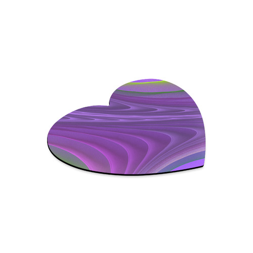 purple sands Heart-shaped Mousepad
