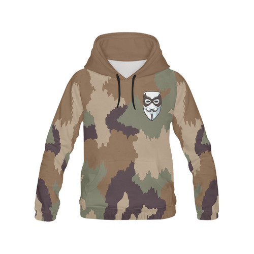 CAMOUFLAGE ANONYMOUS All Over Print Hoodie for Men (USA Size) (Model H13)