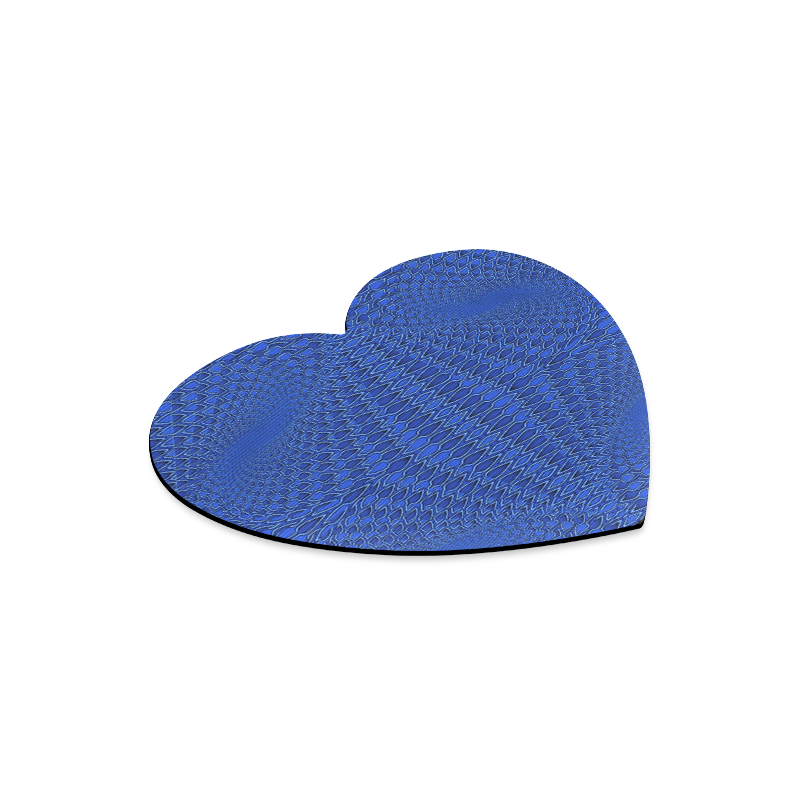 Shades_of_Blue Heart-shaped Mousepad