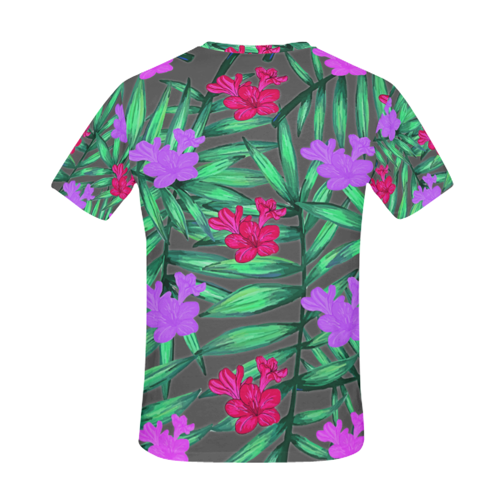 Tropic Flowers All Over Print T-Shirt for Men (USA Size) (Model T40)
