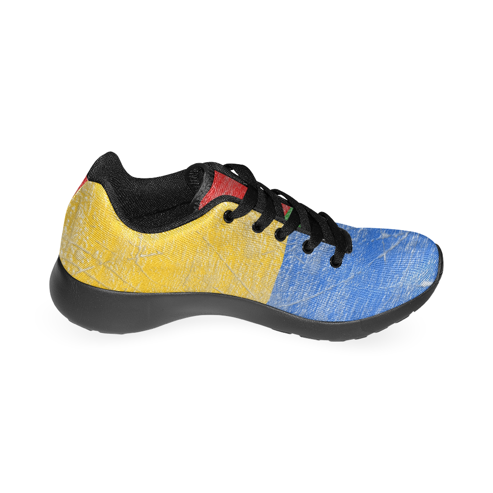RED GREEN BLUE YELLOW Men’s Running Shoes (Model 020)