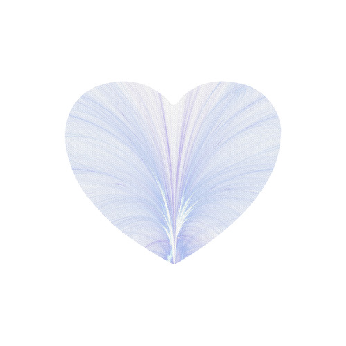 Winter flower petal Heart-shaped Mousepad
