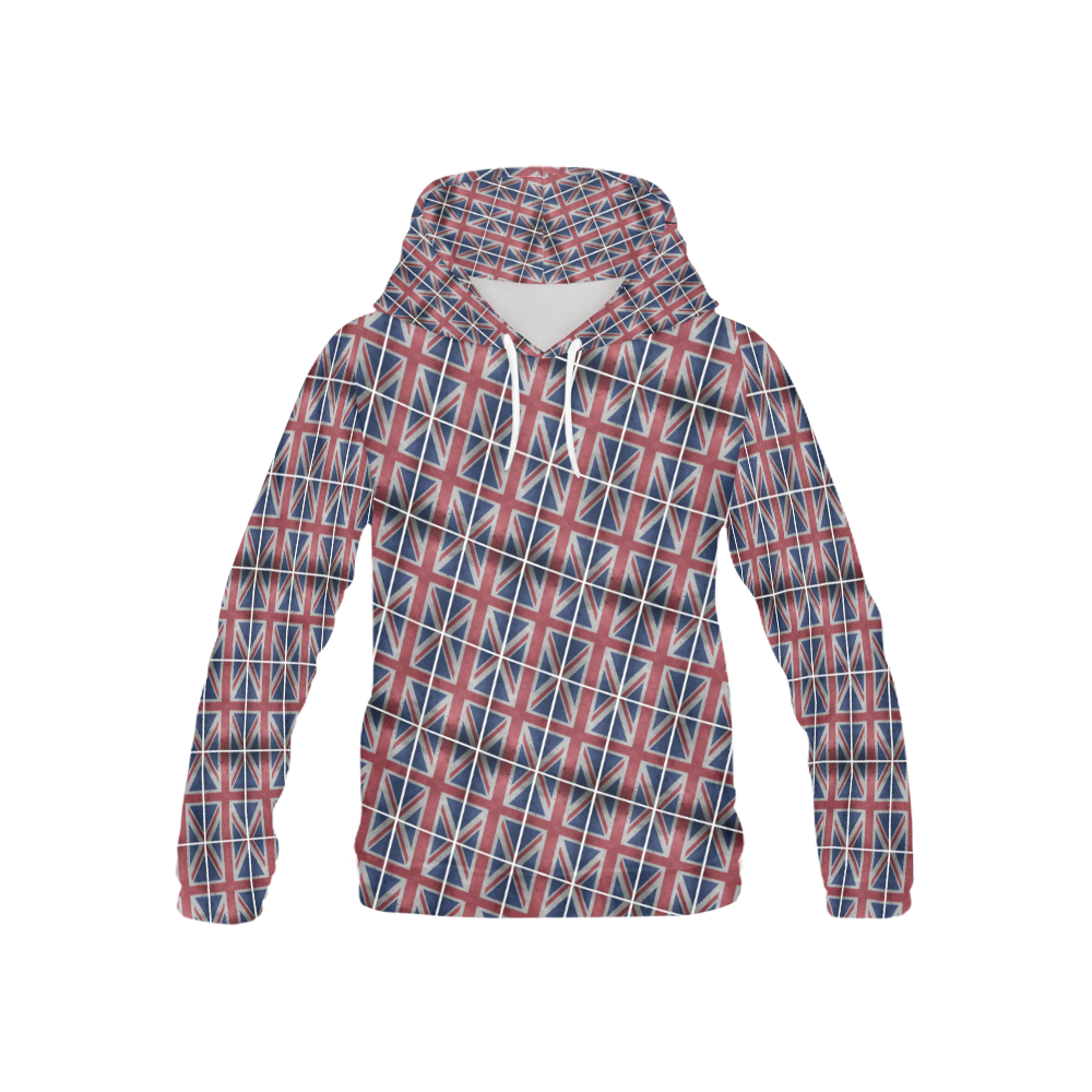 GREAT BRITAIN All Over Print Hoodie for Kid (USA Size) (Model H13)