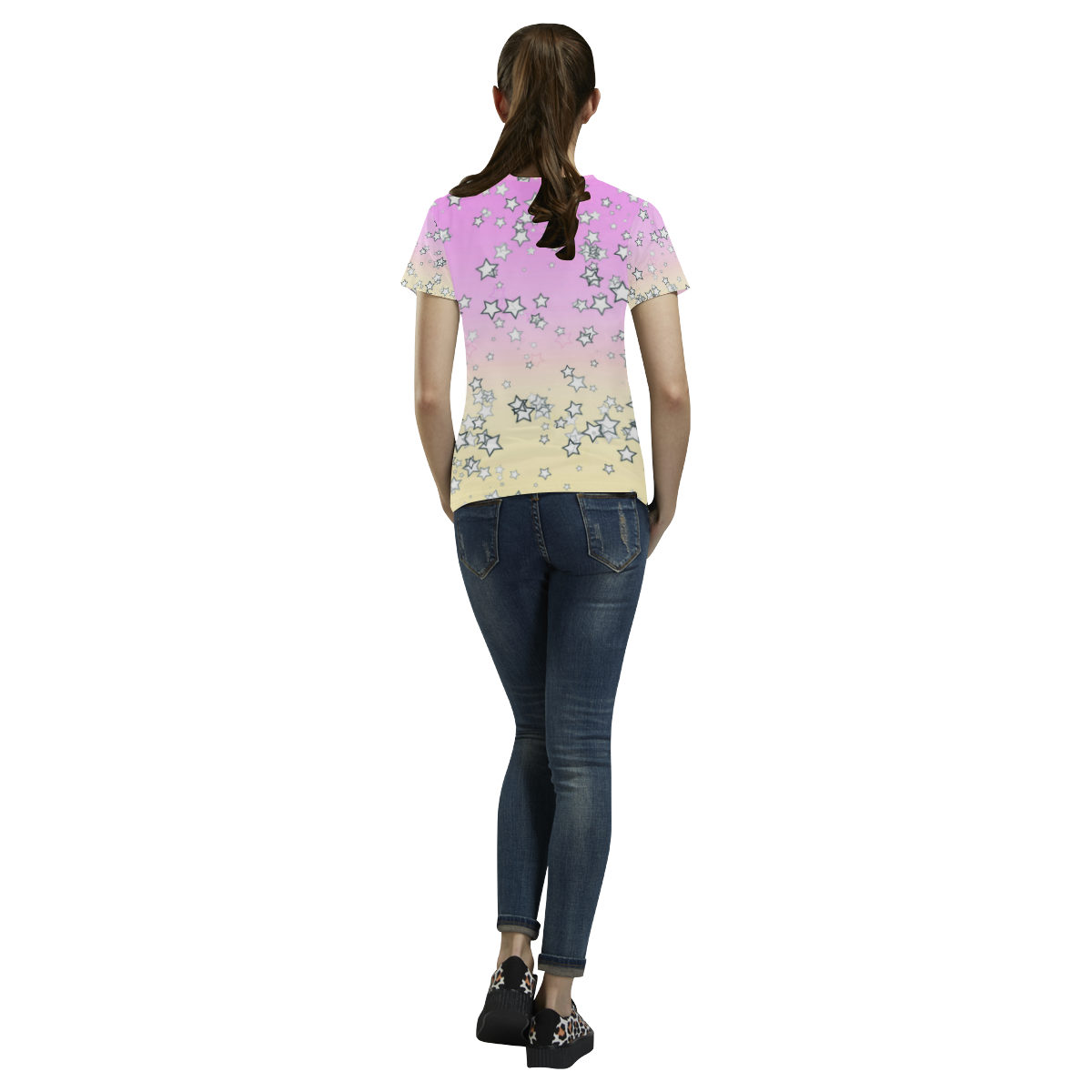 Day Dreaming All Over Print T-Shirt for Women (USA Size) (Model T40)