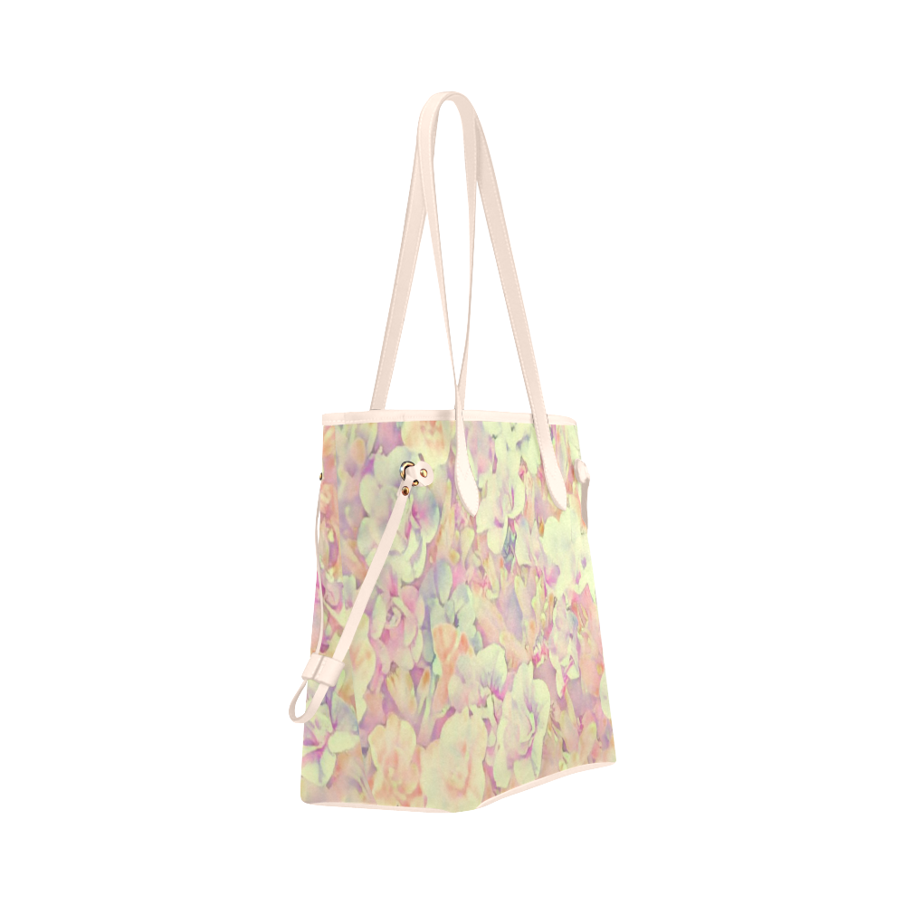 Lovely Floral 36B by FeelGood Clover Canvas Tote Bag (Model 1661)