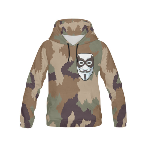 CAMOUFLAGE ANONYMOUS All Over Print Hoodie for Men (USA Size) (Model H13)
