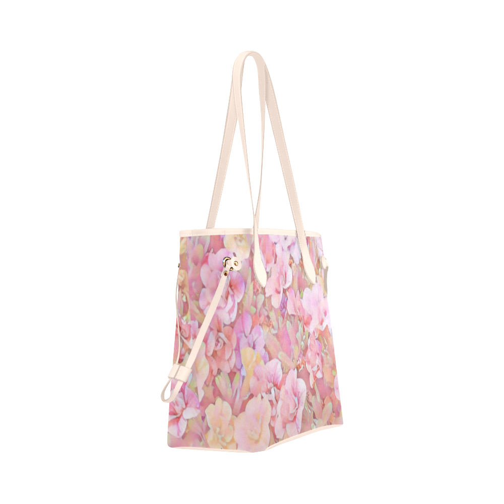 Lovely Floral 36A by FeelGood Clover Canvas Tote Bag (Model 1661)