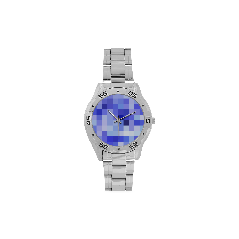 pixie-blue Men's Stainless Steel Analog Watch(Model 108)