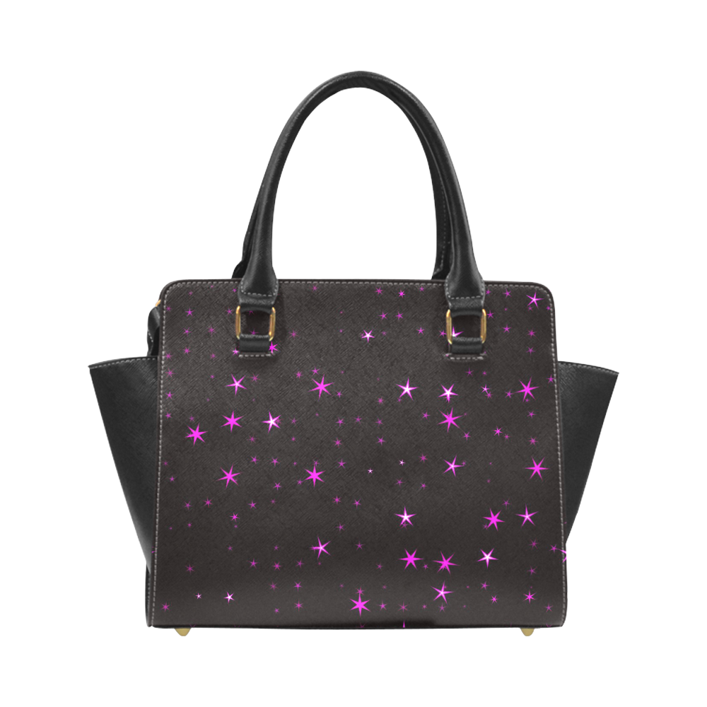 Awesome allover Stars 02D by FeelGood Rivet Shoulder Handbag (Model 1645)