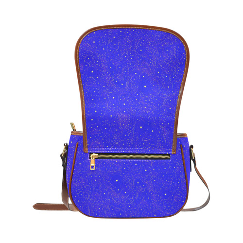 Awesome allover Stars 01F by FeelGood Saddle Bag/Large (Model 1649)