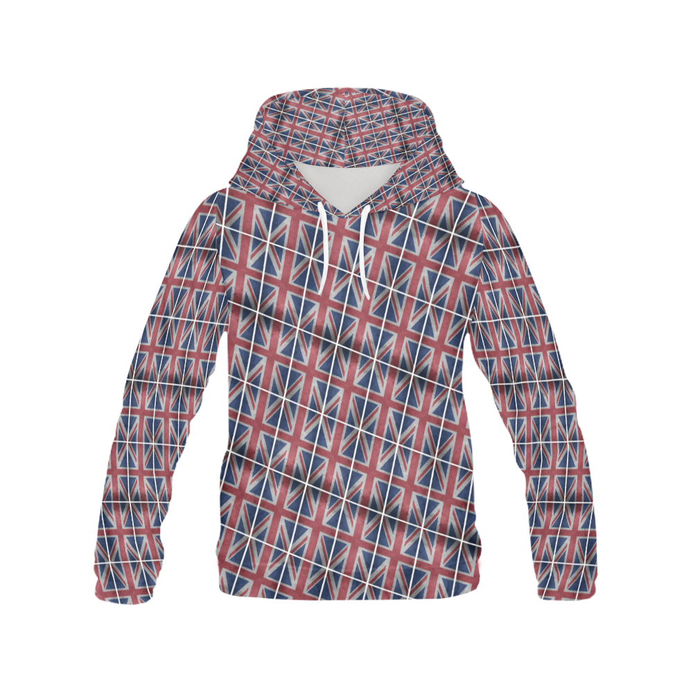 GREAT BRITAIN All Over Print Hoodie for Women (USA Size) (Model H13)