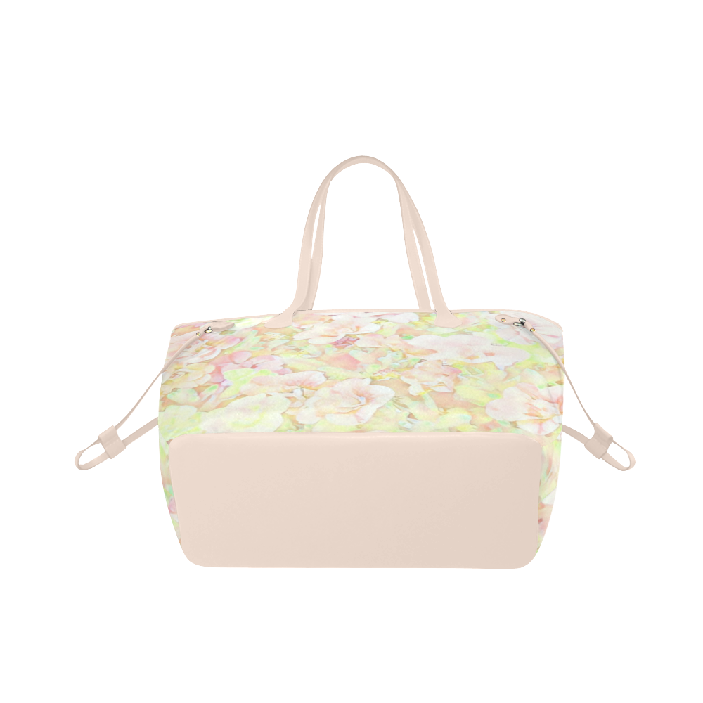 Lovely Floral 36C by FeelGood Clover Canvas Tote Bag (Model 1661)