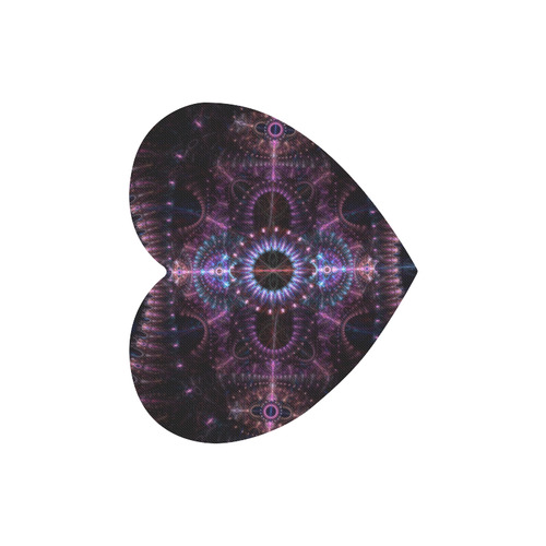 India-inspired pattern Heart-shaped Mousepad