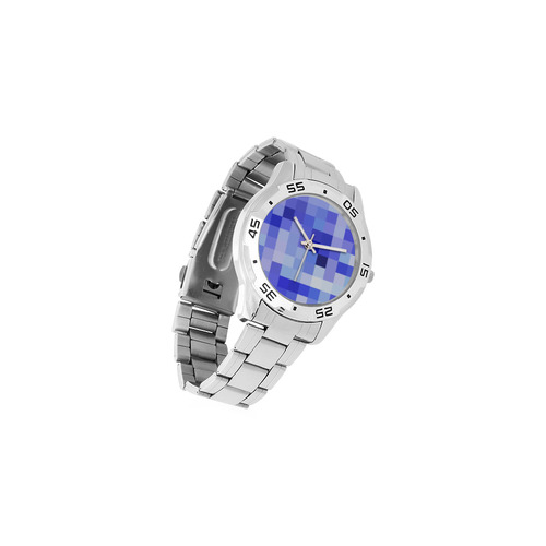 pixie-blue Men's Stainless Steel Analog Watch(Model 108)