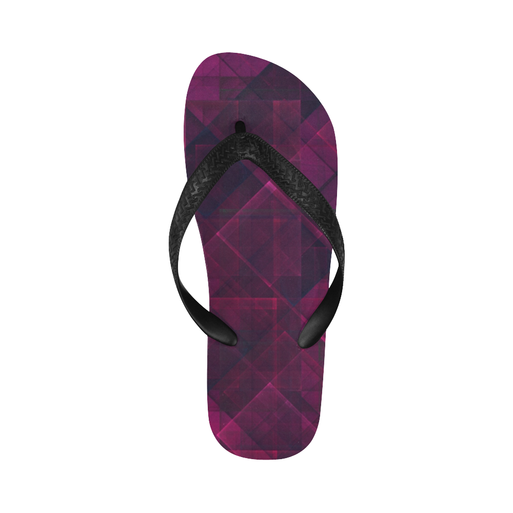 pinkpunkplaid Flip Flops for Men/Women (Model 040)