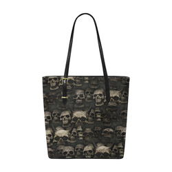 Crypt of the devilish dead skull Euramerican Tote Bag/Small (Model 1655)