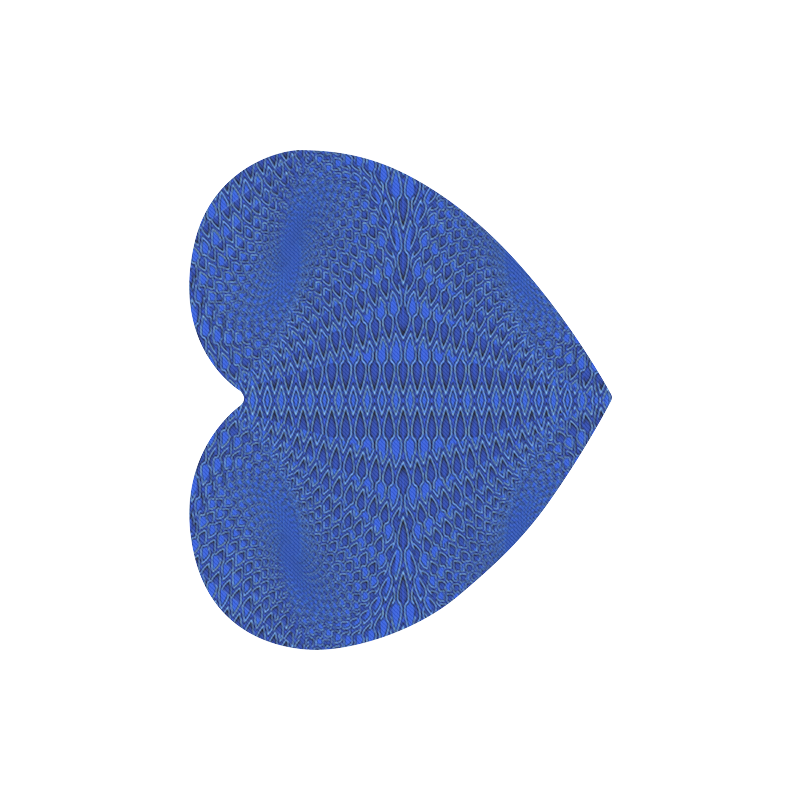 Shades_of_Blue Heart-shaped Mousepad