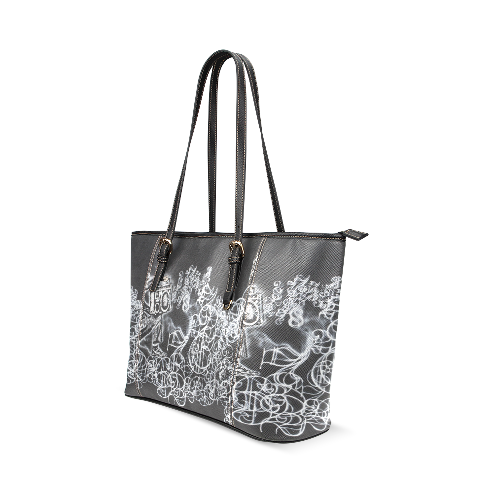 DKD Creations Leather Tote Bag/Small (Model 1640)