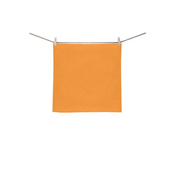 Flame Orange Square Towel 13“x13”