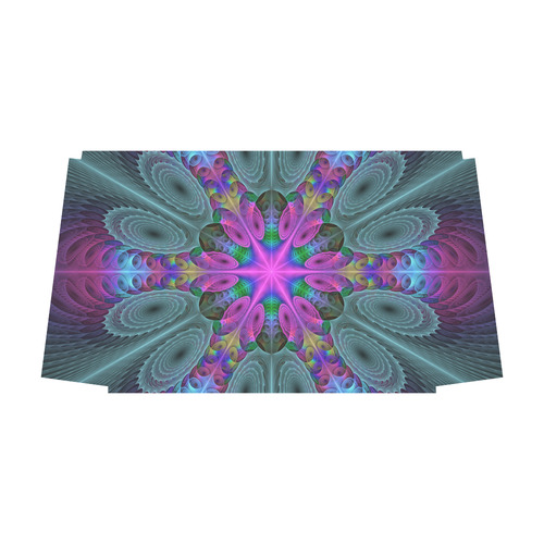Mandala From Center Colorful Fractal Art With Pink Classic Travel Bag (Model 1643) Remake