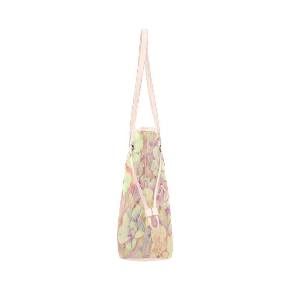 Lovely Floral 36B by FeelGood Clover Canvas Tote Bag (Model 1661)