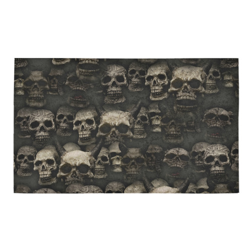 Crypt of the devilish dead skull Azalea Doormat 30" x 18" (Sponge Material)