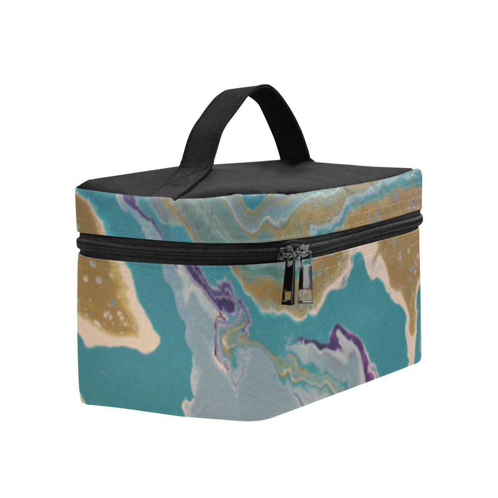 abstract world map Cosmetic Bag/Large (Model 1658)