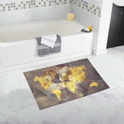 world map Bath Rug 20''x 32''