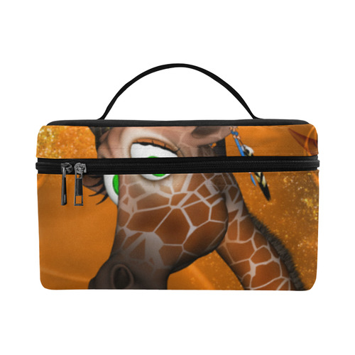 Funny giraffe with feathers Cosmetic Bag/Large (Model 1658)
