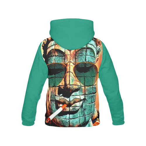 FUNNY BUDDHA All Over Print Hoodie for Men (USA Size) (Model H13)