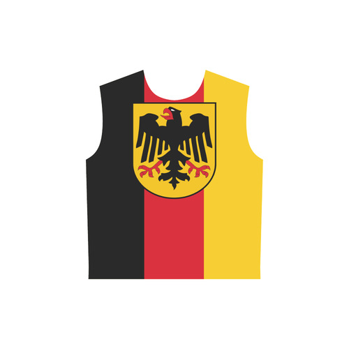 Germany (Hanging flag) All Over Print Sleeveless Hoodie for Women (Model H15)