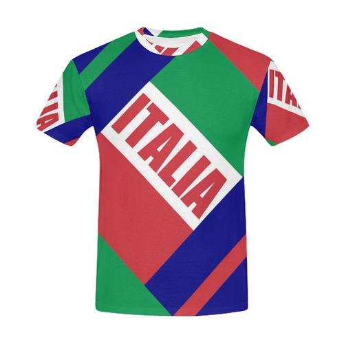 italia All Over Print T-Shirt for Men (USA Size) (Model T40)