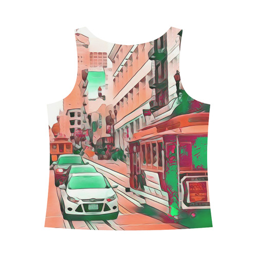Impressive Travel -San Francisco by JamColors All Over Print Tank Top for Women (Model T43)