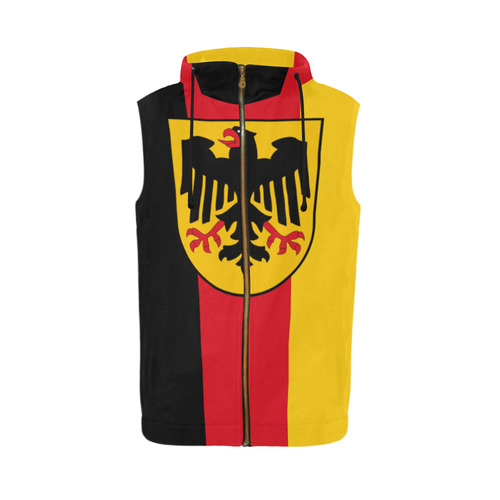 Germany (Hanging flag) All Over Print Sleeveless Zip Up Hoodie for Men (Model H16)